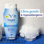 Authentic Vagisil fragrance free intimate cleanser for sensitive skin care.