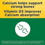 Nature Made Calcium and Vitamin D3 bottle side profile