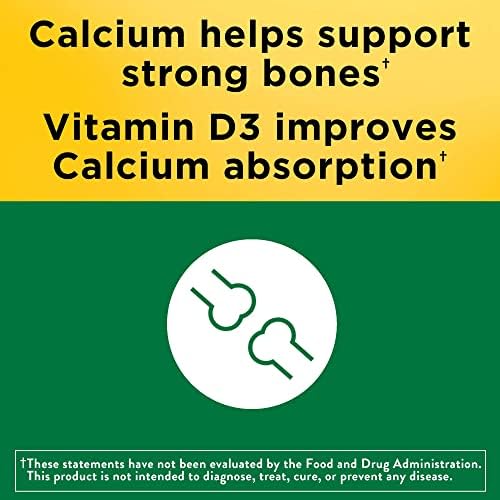 Nature Made Calcium and Vitamin D3 bottle side profile