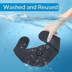Black adjustable colostomy bag cover with inner pocket concealment