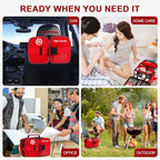 Full contents layout of the Crmea 516 piece professional emergency kit.