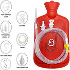 Detailed view of the BPA-free materials and medical grade rubber used in the GNEGKLEAN enema set.