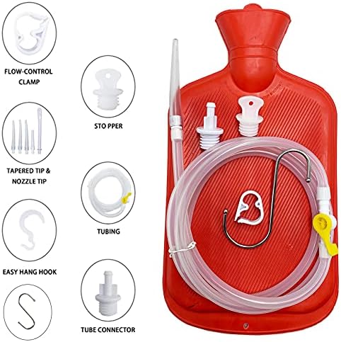 Detailed view of the BPA-free materials and medical grade rubber used in the GNEGKLEAN enema set.
