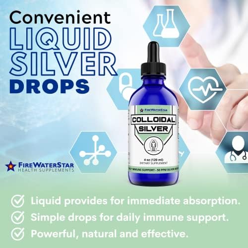 Fifty ppm concentration dietary supplement liquid dropper close up view