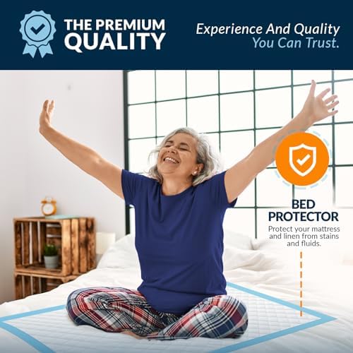 Multi use waterproof protective mats being unpacked for adult health care and pet potty training