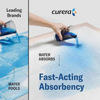 Curera Chucks hypoallergenic non woven top layer texture highlighted for sensitive skin care.