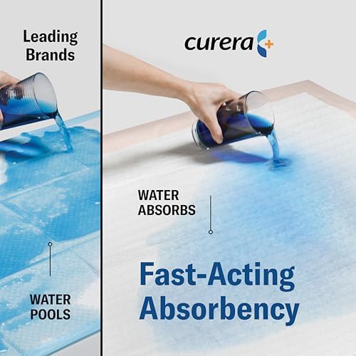 Curera Chucks hypoallergenic non woven top layer texture highlighted for sensitive skin care.