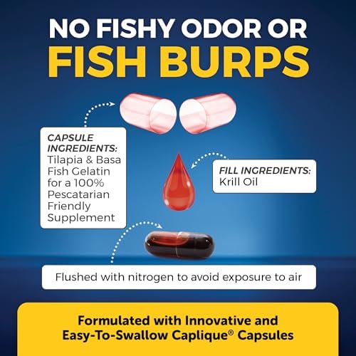 Authentic imported Viva Naturals omega 3 krill oil bottle with third party tested certification