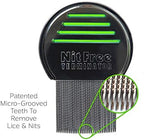 Ergonomic anti-slip handle of the professional lice treatment comb.