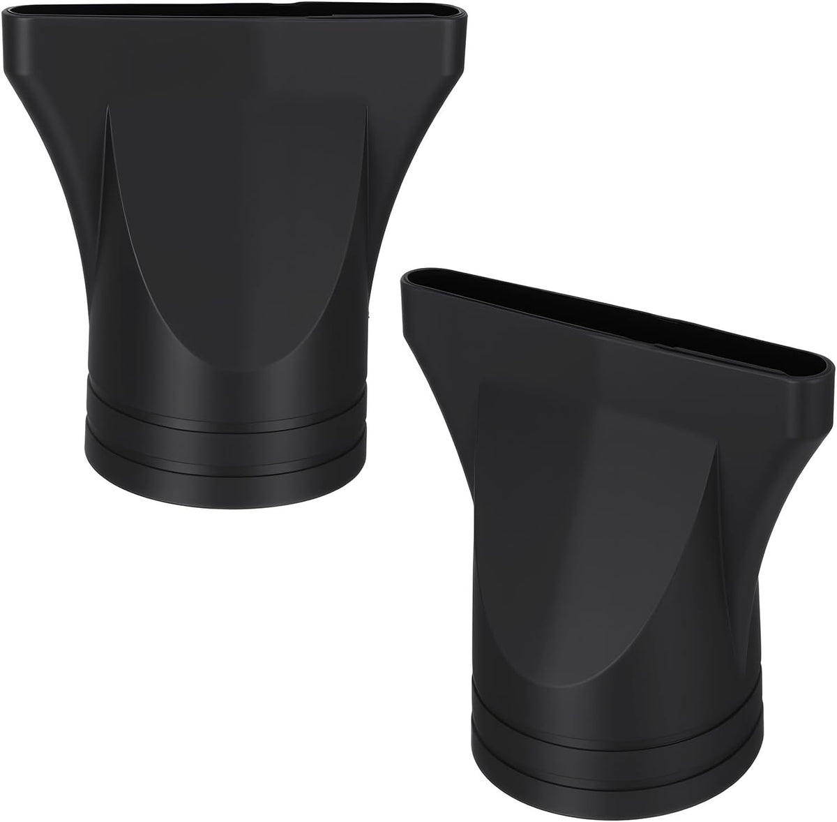 Healeved universal hair dryer nozzle attachments front view showing the narrow concentrator slot for precision styling.