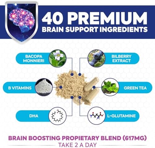 Nature's Peak caffeine free concentration and focus support capsules packaging highlighting the extra strength formula.