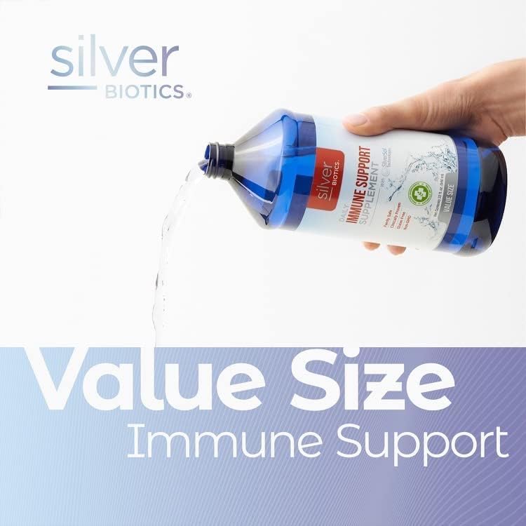 American Biotech Labs SilverBiotic daily immune defense supplement bottles standing side by side.