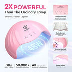 Side profile of Modelones 48W nail dryer with heat dissipation vents