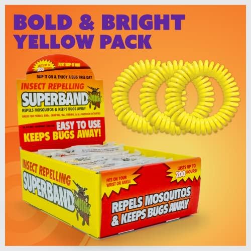 Bulk box display of Evergreen Research insect repelling SuperBand