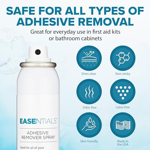 Quick drying medical adhesive solvent for diabetic sensors and surgical tapes