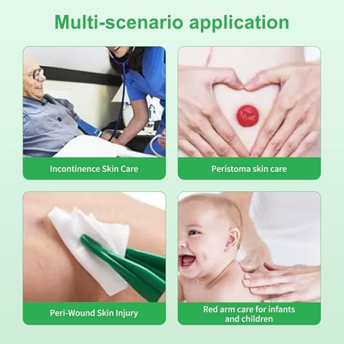 ZnnaYoha skin barrier spray application on arm for glucose monitor prep