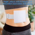 Detailed texture view of the soft nylon and cotton blended medical belt.