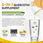 Liquid Quercetin with Bromelain drops showing the natural pineapple flavor benefit.