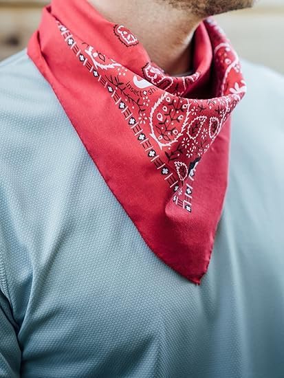 Light blue paisley Insect Shield apparel item illustrating the family safe wearable bug protection technology.