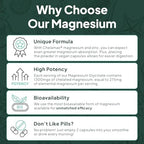 Organics Ocean magnesium glycinate 90 capsules container showing clear product seal and authentic manufacturing details