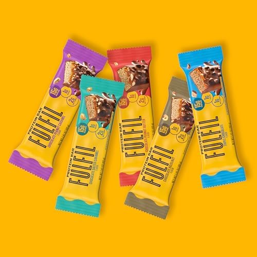 FULFIL Protein Snack Bars, Chocolate Salted Caramel Flavored, Gluten Free with 15g Protein, Pantry Staples, 12 Count - Image 8