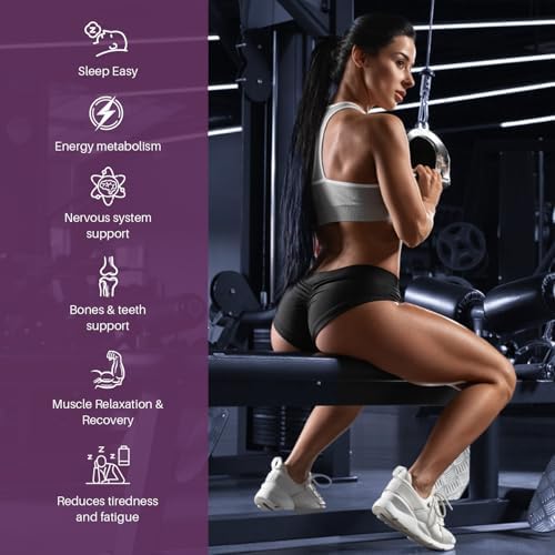 Premium vegan magnesium blend ingredients list and nutritional facts label