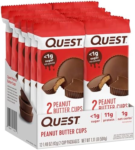 Quest Nutrition Peanut Butter Cups, 11g Protein, 1g Sugar, Low Carb, Gluten Free, Keto Friendly, 12 Count - Image 5