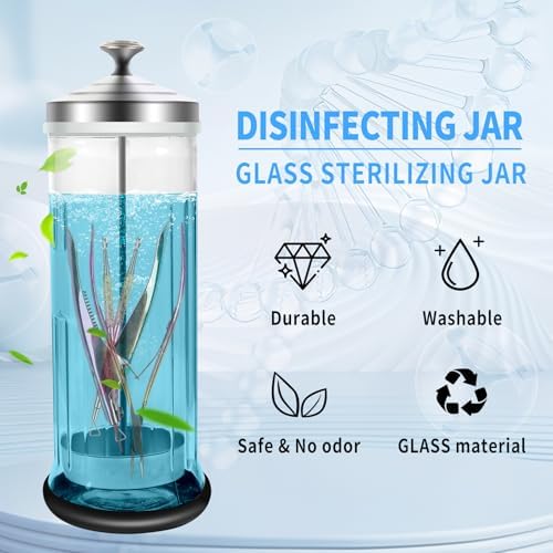 Professional hair scissors inside Soiiw barber jar