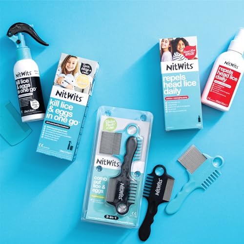 NitWits detangling and nit removal comb for effective lice treatment