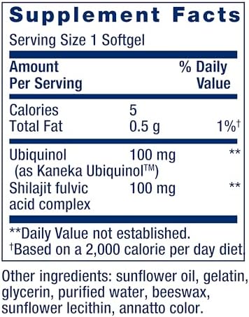 Authentic Life Extension heart health ubiquinol dietary supplement bottle close up