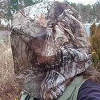 Foldable camo head net for fishing and camping
