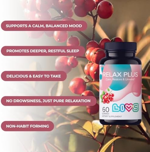 LIVS premium imported stress relief supplement for adults and kids four plus