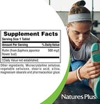 NaturesPlus vascular health support tablets container secure seal close up