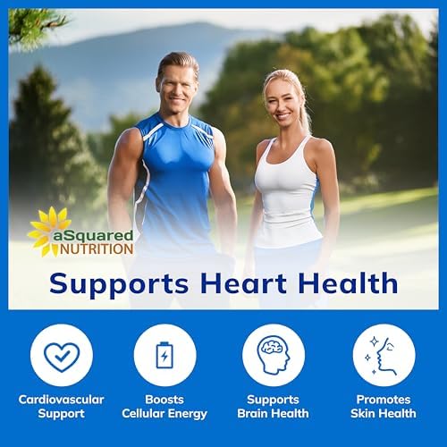 Authentic packaging of ASquared Nutrition Coenzyme Q10 two hundred day supply