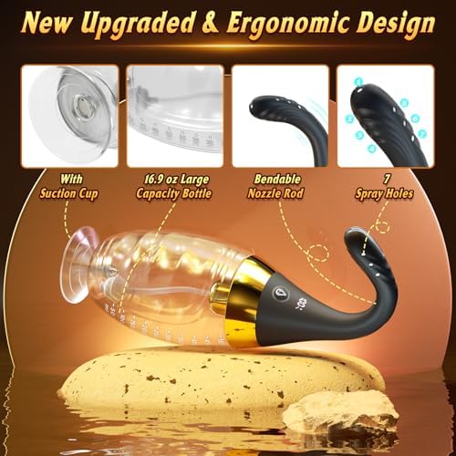 Remote control and bendable silicone nozzle for electric enema bulb set.
