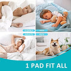 Kanech waterproof bed pads showing quilted top texture