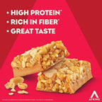 Atkins Peanut Butter Granola High Protein Bar, High Fiber Snack , 16g Protein, 1g Sugar, 4g Net Carb, Protein Snack, 12 Count - Image 6