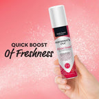 Clinically tested feminine deodorant spray for odor protection and moisture absorption