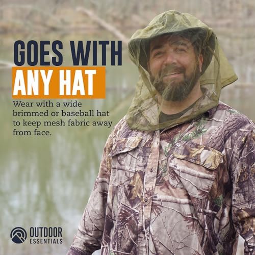 Adjustable drawstring detail on mosquito head net