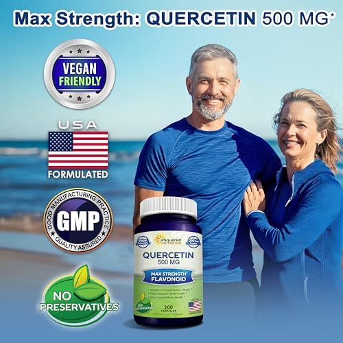 aSquared Nutrition maximum strength quercetin antioxidant capsules dietary supplement