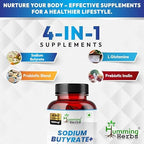 Humming Herbs sodium butyrate capsules for gut microbiome and intestinal support
