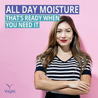 Vagisil Prohydrate estrogen free and fragrance free moisturizing gel for sensitive skin.