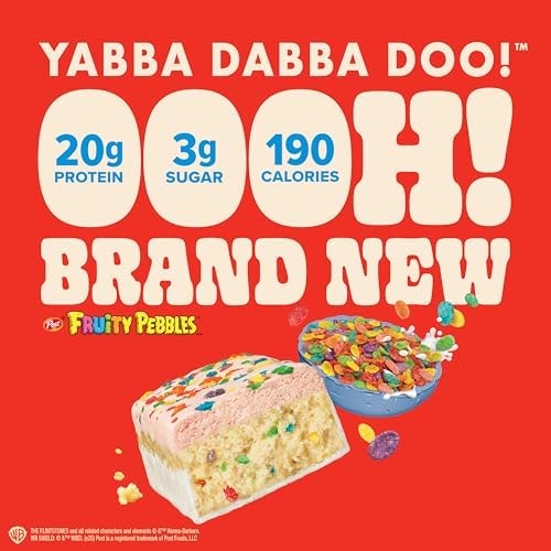Pure Protein Fruity PEBBLES™ Protein Bars – 20g Protein, 3g Sugar, 190 Calories (4 count) Low Sugar* High Protein Snack – Gluten Free - Perfect for a Healthy Snack. - Image 5