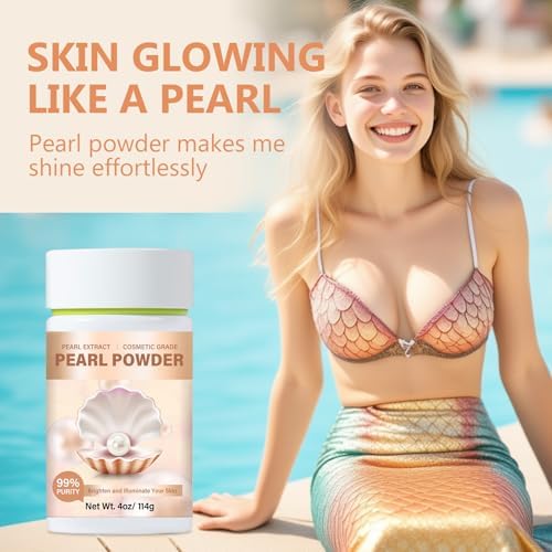 Cosmetic grade pearl powder for DIY skincare masks and oil control.