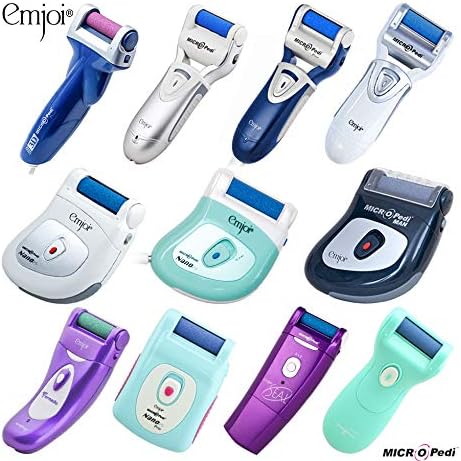 Pink Emjoi Micro-Pedi showing the rotating micro mineral roller head