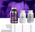 Full product packaging view displaying the complete three month supply label text instructions