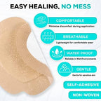 MedVance absorbent sacral foam dressing back view illustrating the sterile protective backing