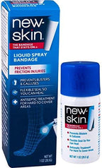 Six bottles of New Skin flexible invisible seal protective wound spray