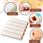 Soft SEBS lined foam toe sleeves for hammer toe and corn cushioning.
