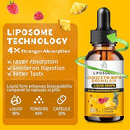 Authentic USA imported liposomal quercetin container with protective seal